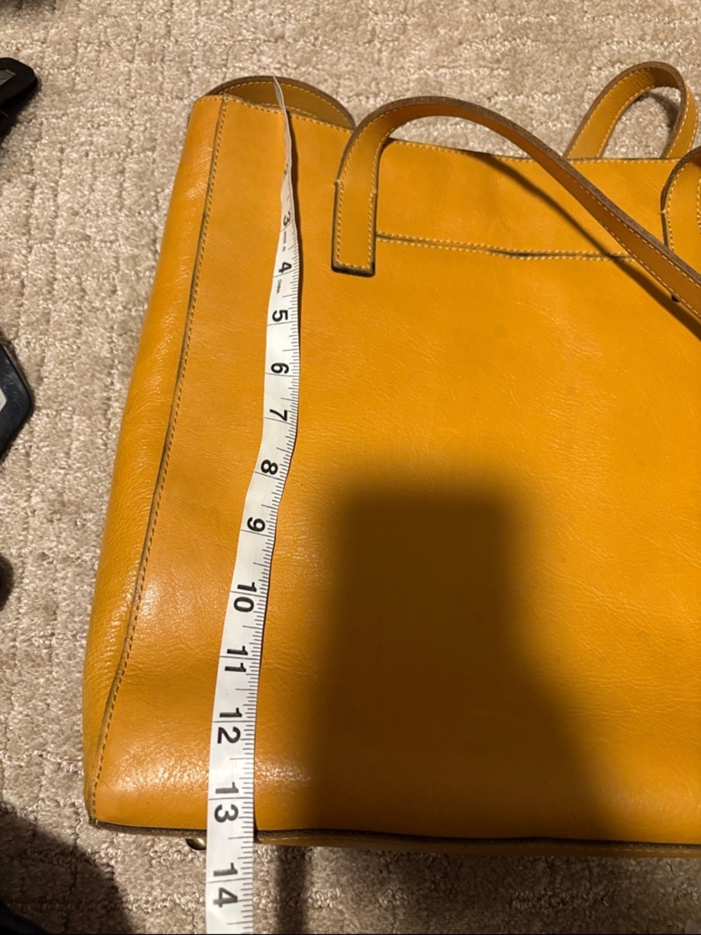 Patricia Nash Viana Tote Leather Brights Mustard Yellow - Picture 15 of 16